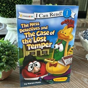 NEW! VeggieTales The Mess Detectives & The Case of the Lost Temper Early Reader